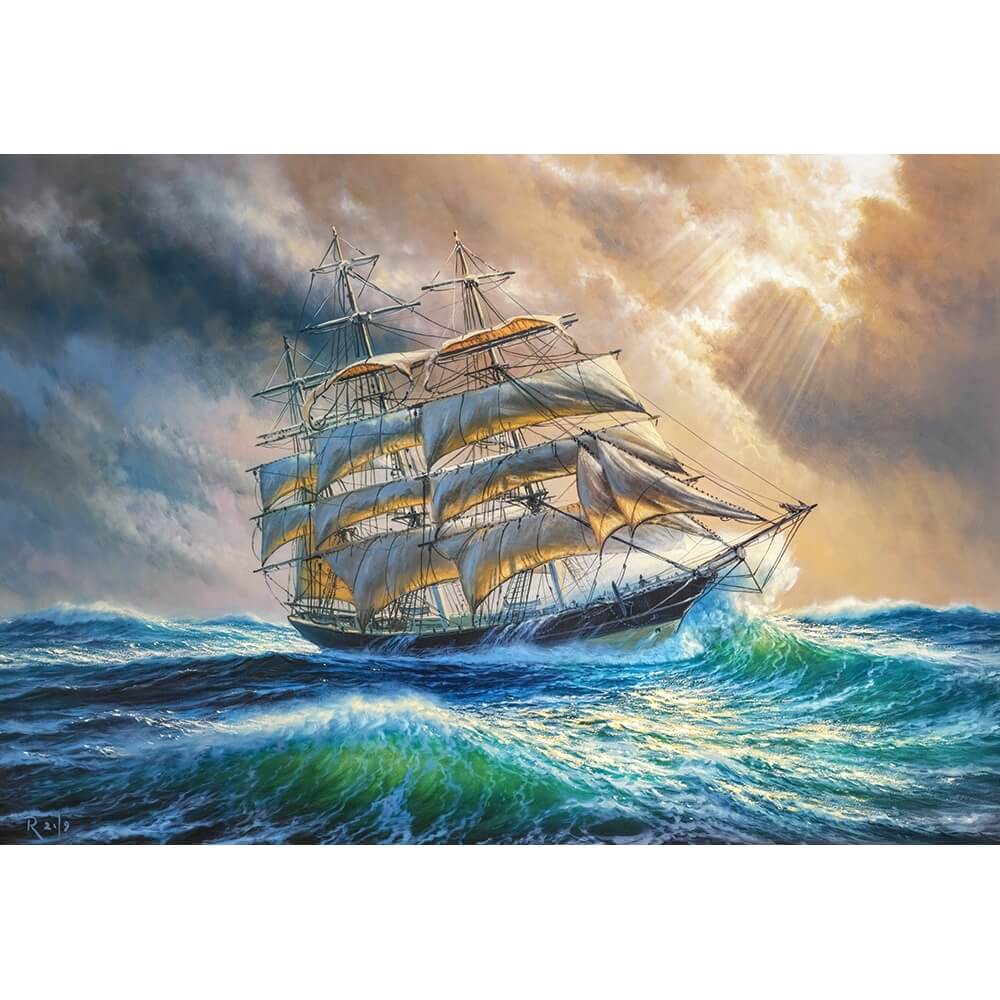 Castorland Puzzle Sailing Against All Odds - 1000 Pièces Aventure En Mer