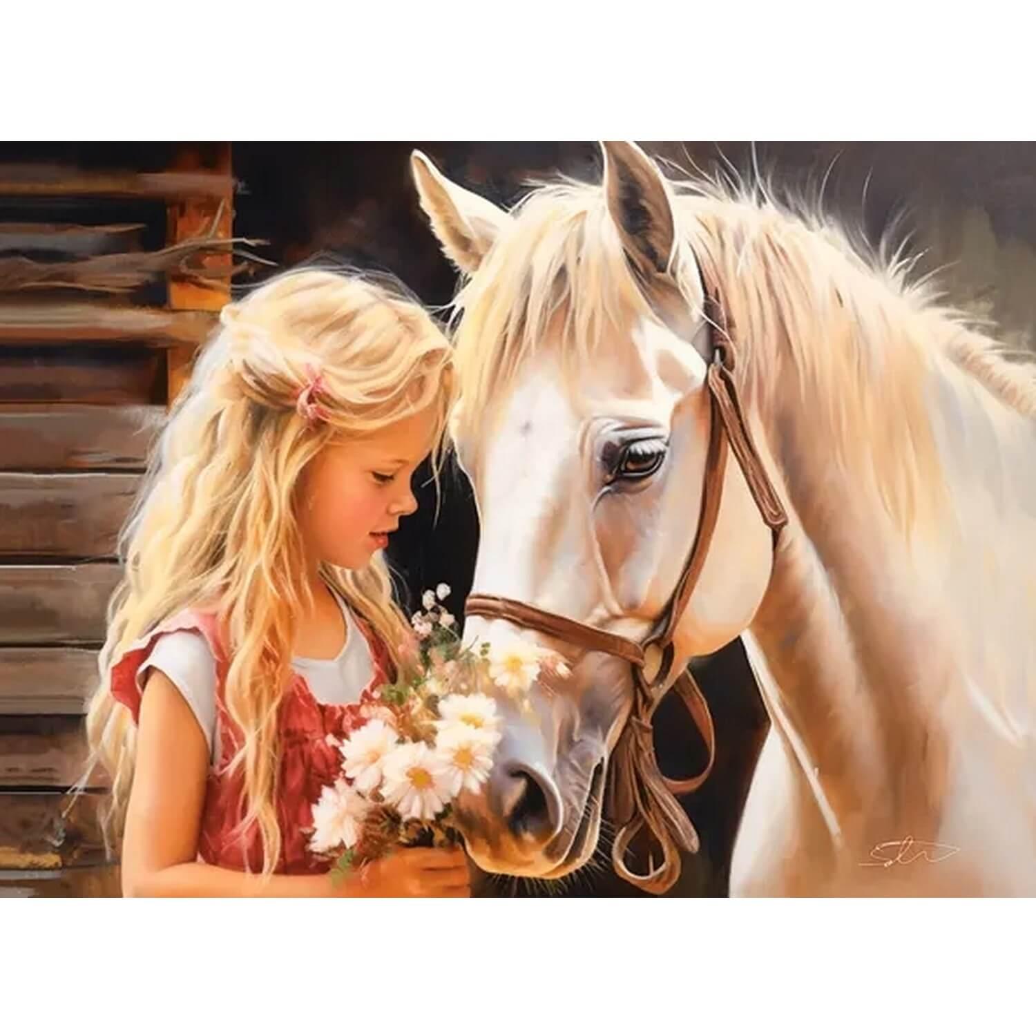 Castorland Puzzle Cheval 200 Pièces - Puzzle Animaux Enfants