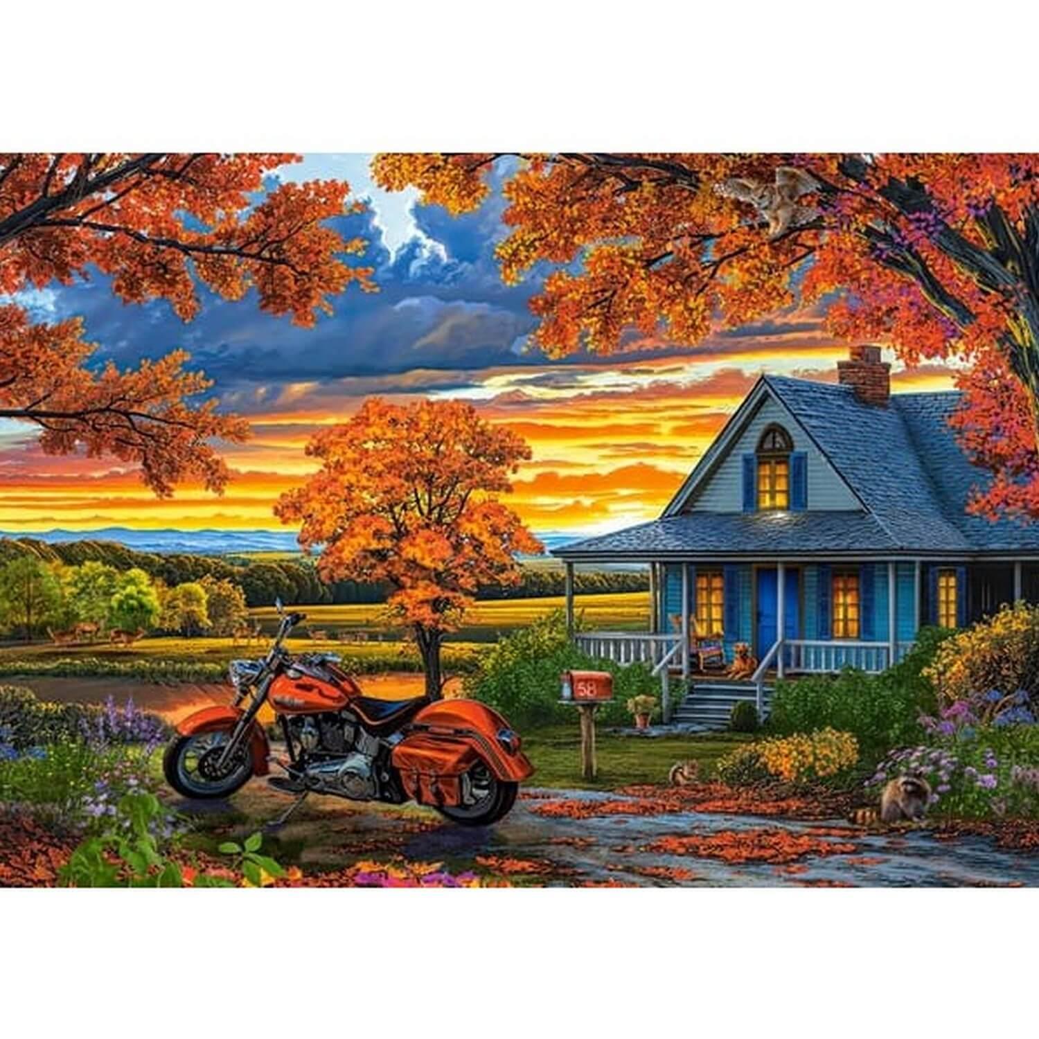 Castorland Puzzle Promenade D'automne - Puzzle 500 Pièces Adultes