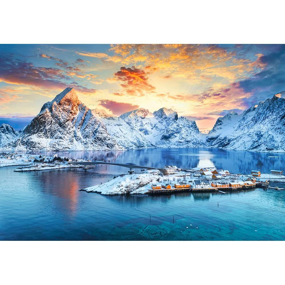 Castorland Puzzle Nature 1000 Pièces Lever Du Soleil Sakrisoy Norvège