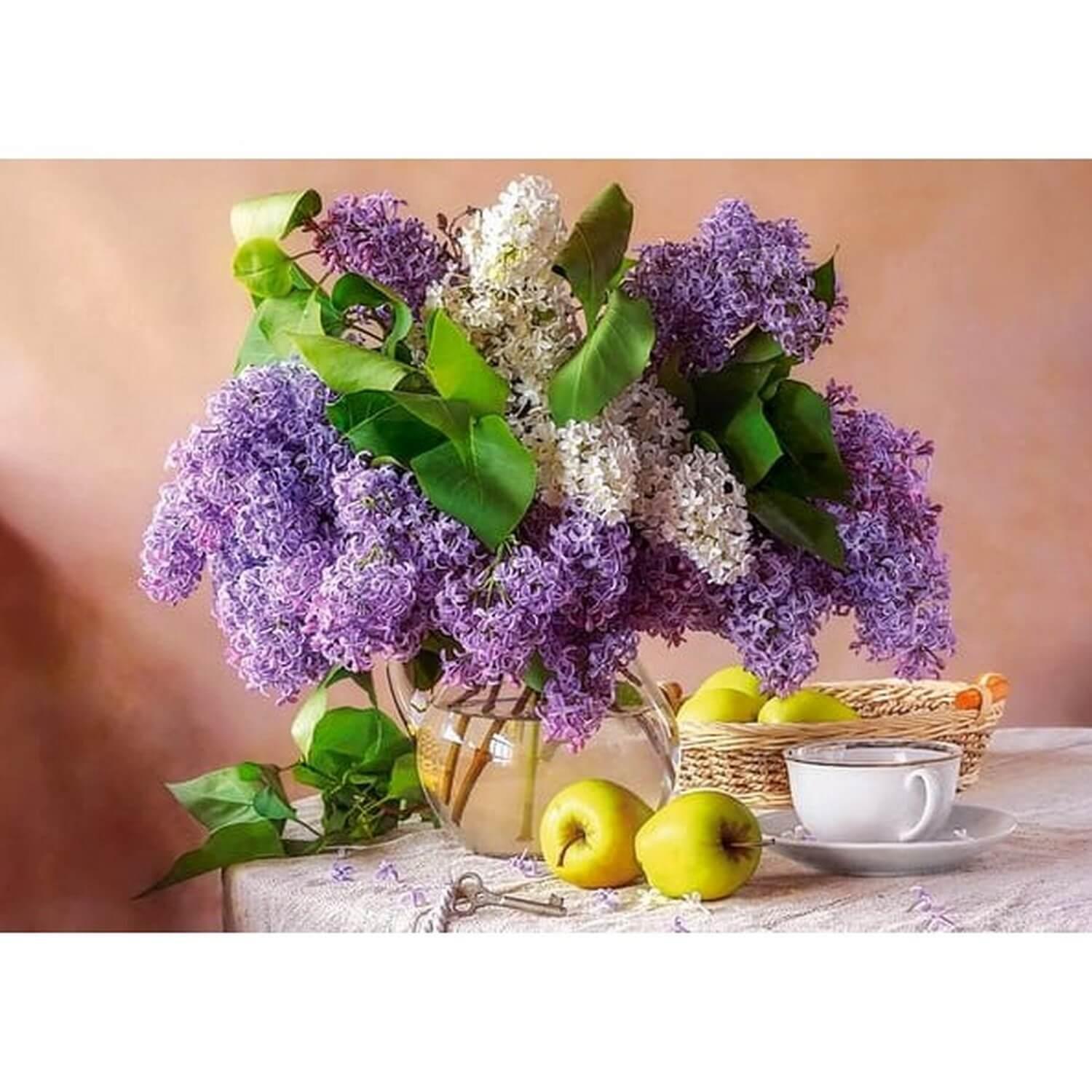 Castorland Puzzle Nature Morte Lilas - Puzzle 500 Pièces