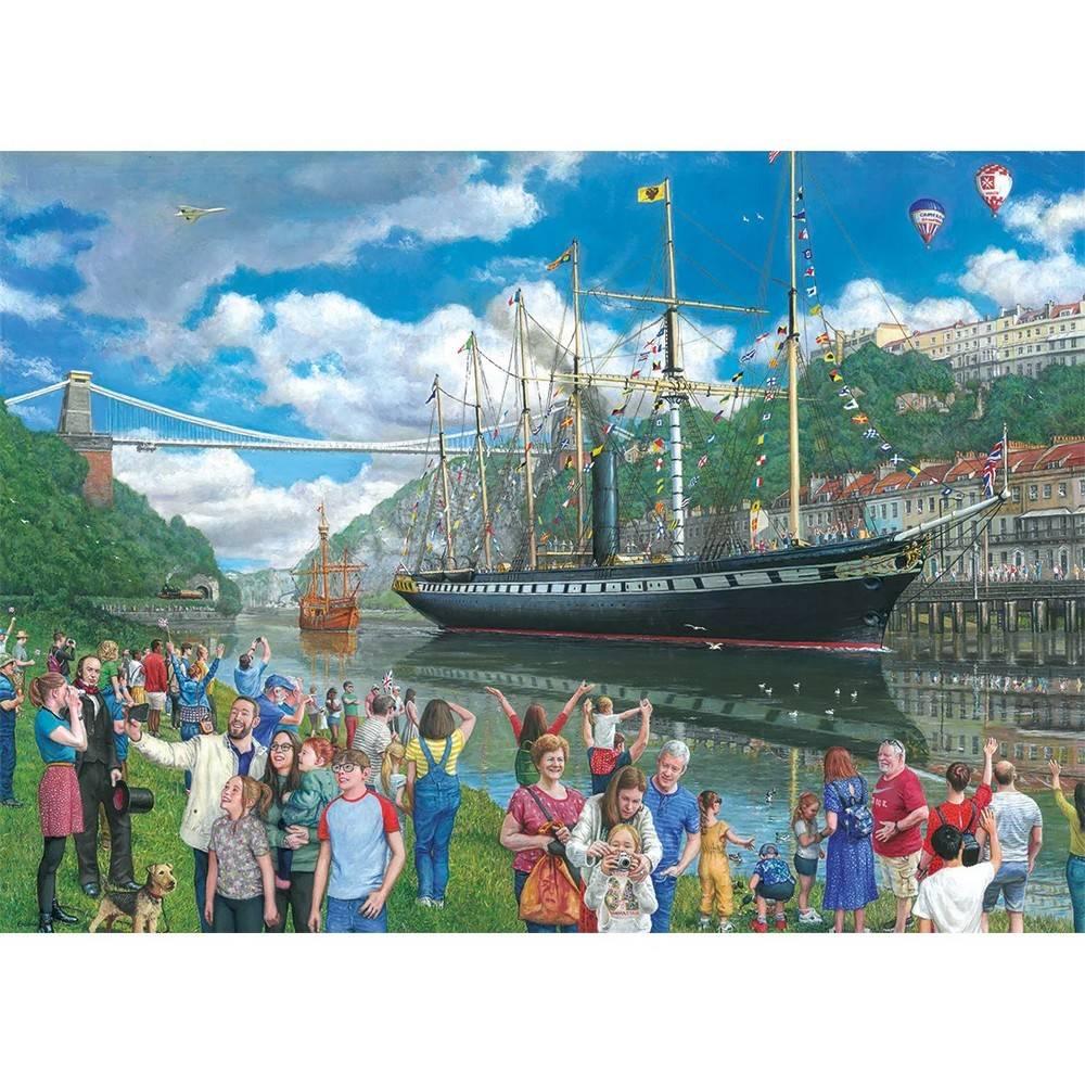Gibsons Ss Great Britain: An Imagined Odyssey Jeu De Puzzle 1000 Pièce(s)