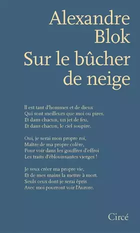 Sur le bûcher de neige - poèmes 1898-1921