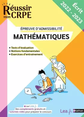 Réussir mon CRPE - Mathématiques admissibilité écrit - 2023-2024 - Concours Professeur des écoles M1 M2 - Saïd Chermak, Daniel Motteau