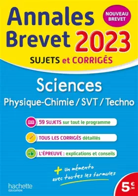 Annales BREVET 2023 - Sciences - Sébastien Dessaint, Malorie Gorillot