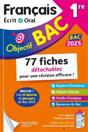 Objectif BAC Fiches détachables Français 1re BAC 2025 - Amélie Pinçon, A Sourisse