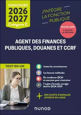 Concours commun Agent des finances publiques, douanes et CCRF - 2026-2027 - Catégorie C - Tout-en-un