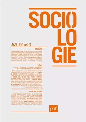 REVUE SOCIOLOGIE n.4 (édition 2024)