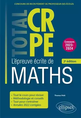 Réussir l'épreuve écrite de mathématiques: CRPE - nouveau concours 2022 (édition 2022)