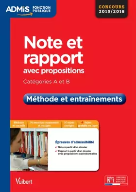 Note et rapport avec propositions - Méthode et entraînement - REMY LE SAOUT