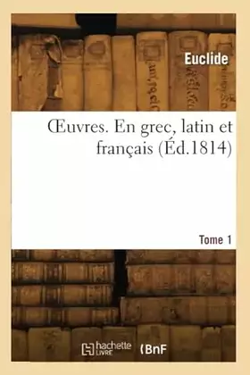 Oeuvres. tome 1