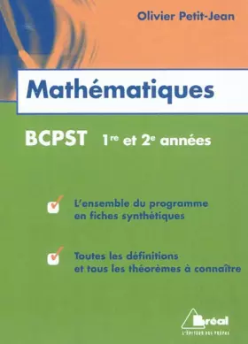 Maths BCPST 1ère et 2ème année