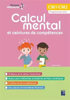 Calcul mental et ceintures de compétences CM + ressources numériques - programmes 2025