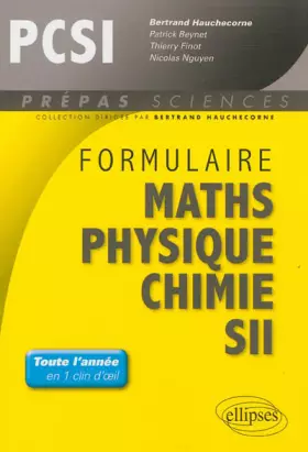Formulaire: Mathématiques - Physique-Chimie -SII - PCSI
