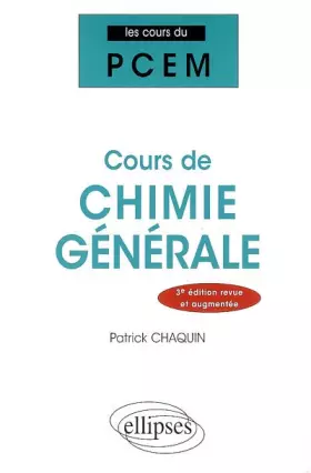 Cours de chimie générale (3e édition)
