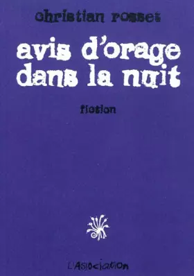 Avis d'orage dans la nuit