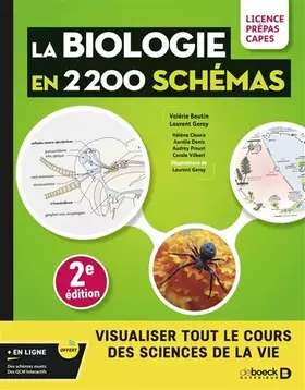 La biologie en 2.200 schémas: visualiser tout le cours des sciences de la vie: licence, prépas, Capes