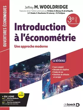 Introduction à l'économétrie: une approche moderne