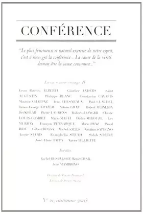 Conference N°21: La Vie Comme Voyage II