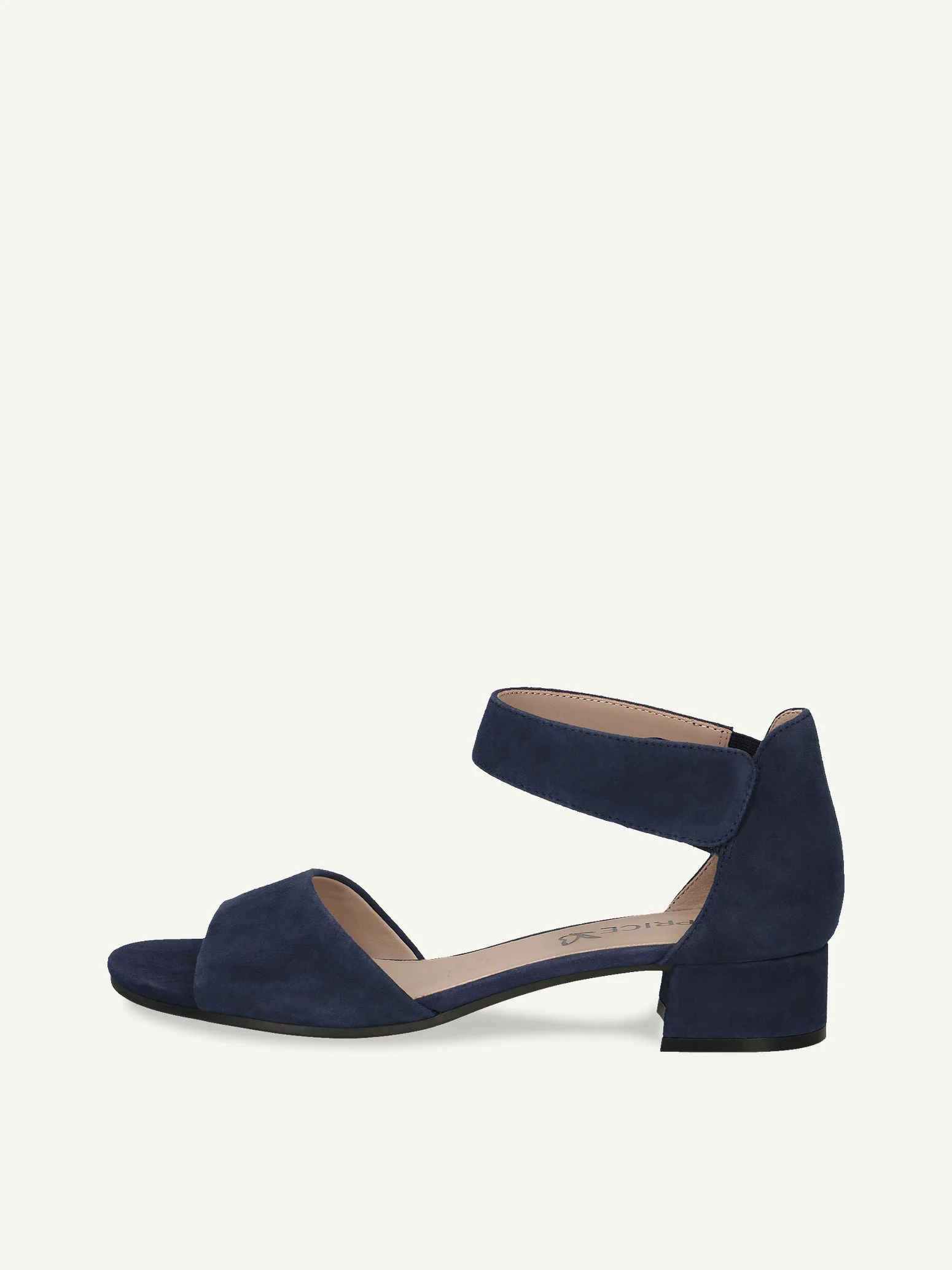 CAPRICE Sandale à talon, bleu, en Cuir avec Talon bloc, P.39