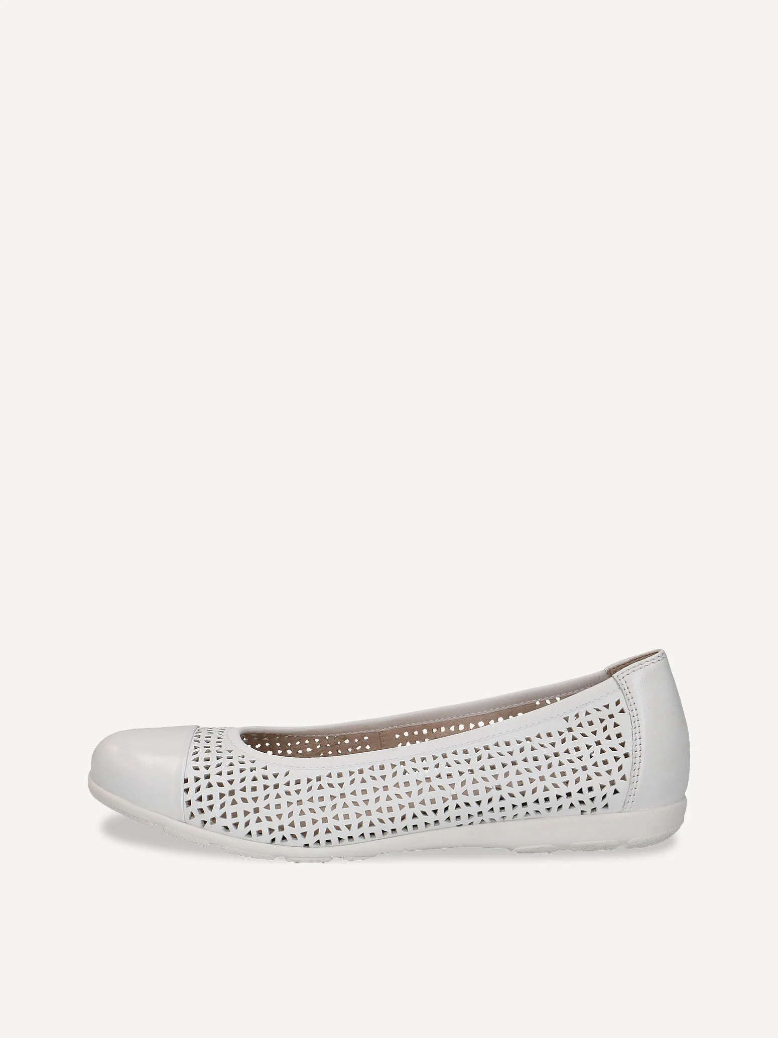 CAPRICE Ballerine, blanc, en Cuir, P.36