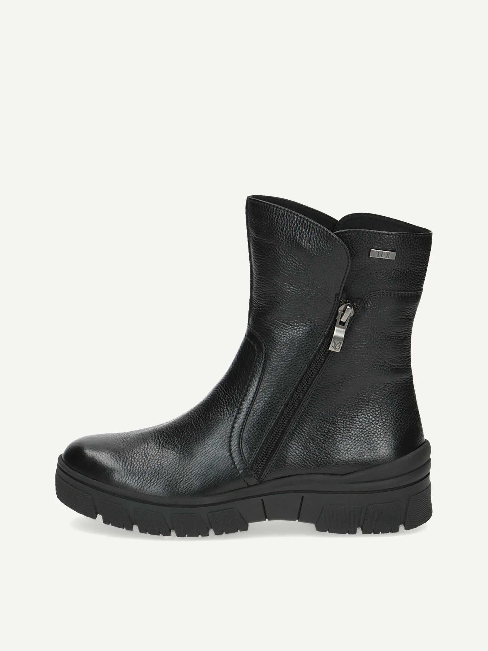 CAPRICE Bottine, noir, en Cuir avec plateau talons, P.37