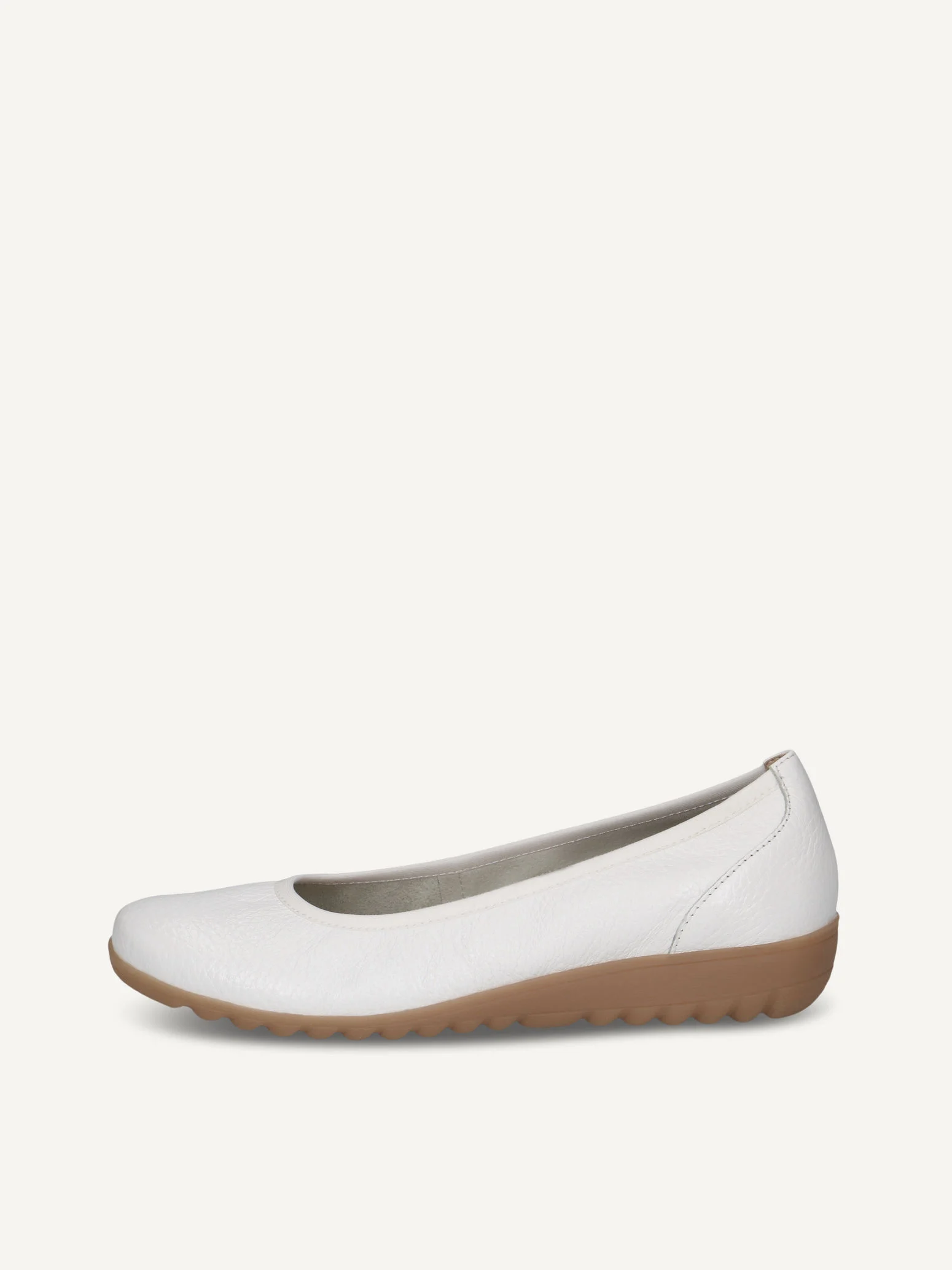 CAPRICE Ballerine, blanc, en Cuir, P.38