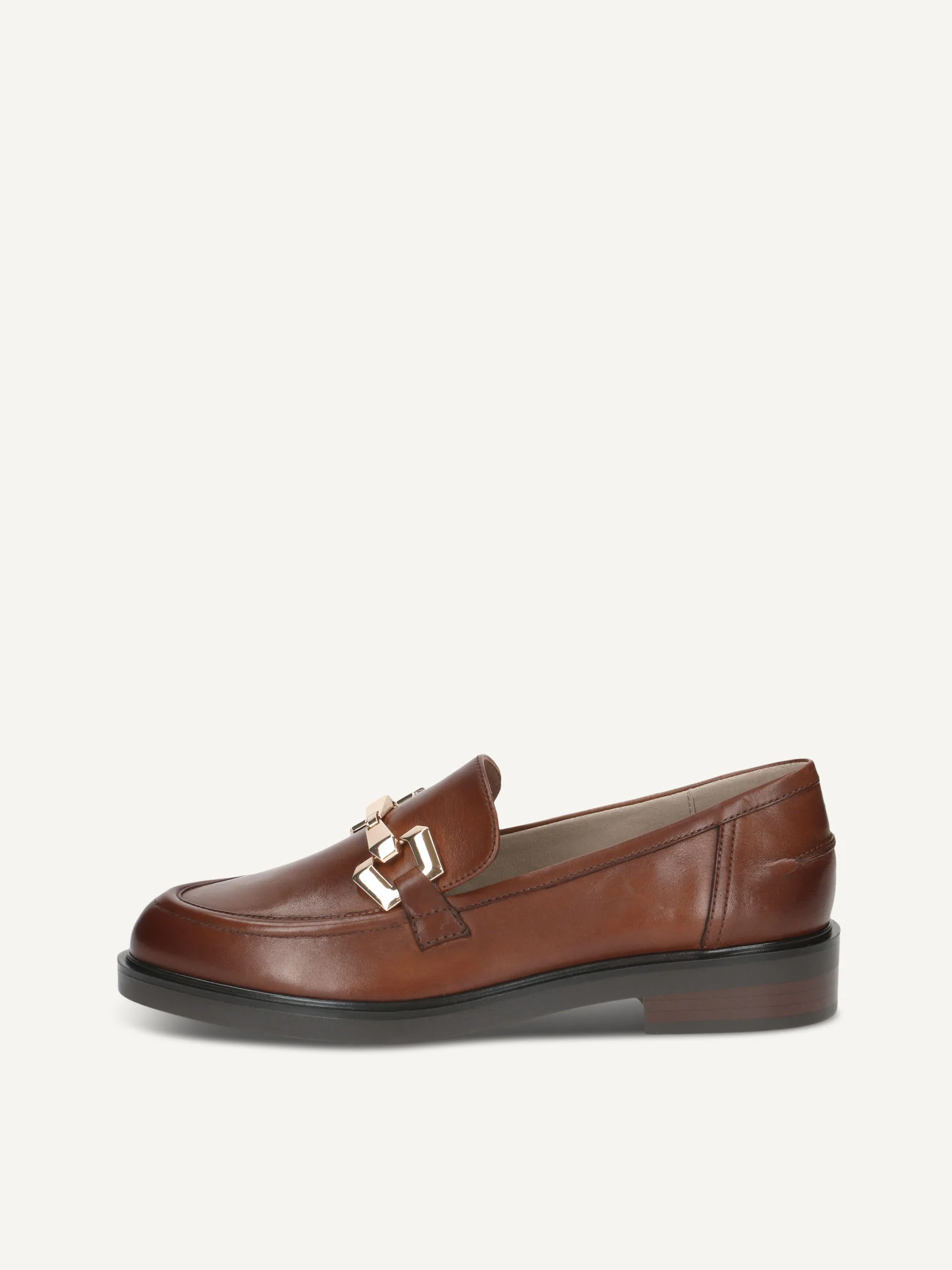 CAPRICE Slipper, marron, en Cuir avec Talon bloc, P.38