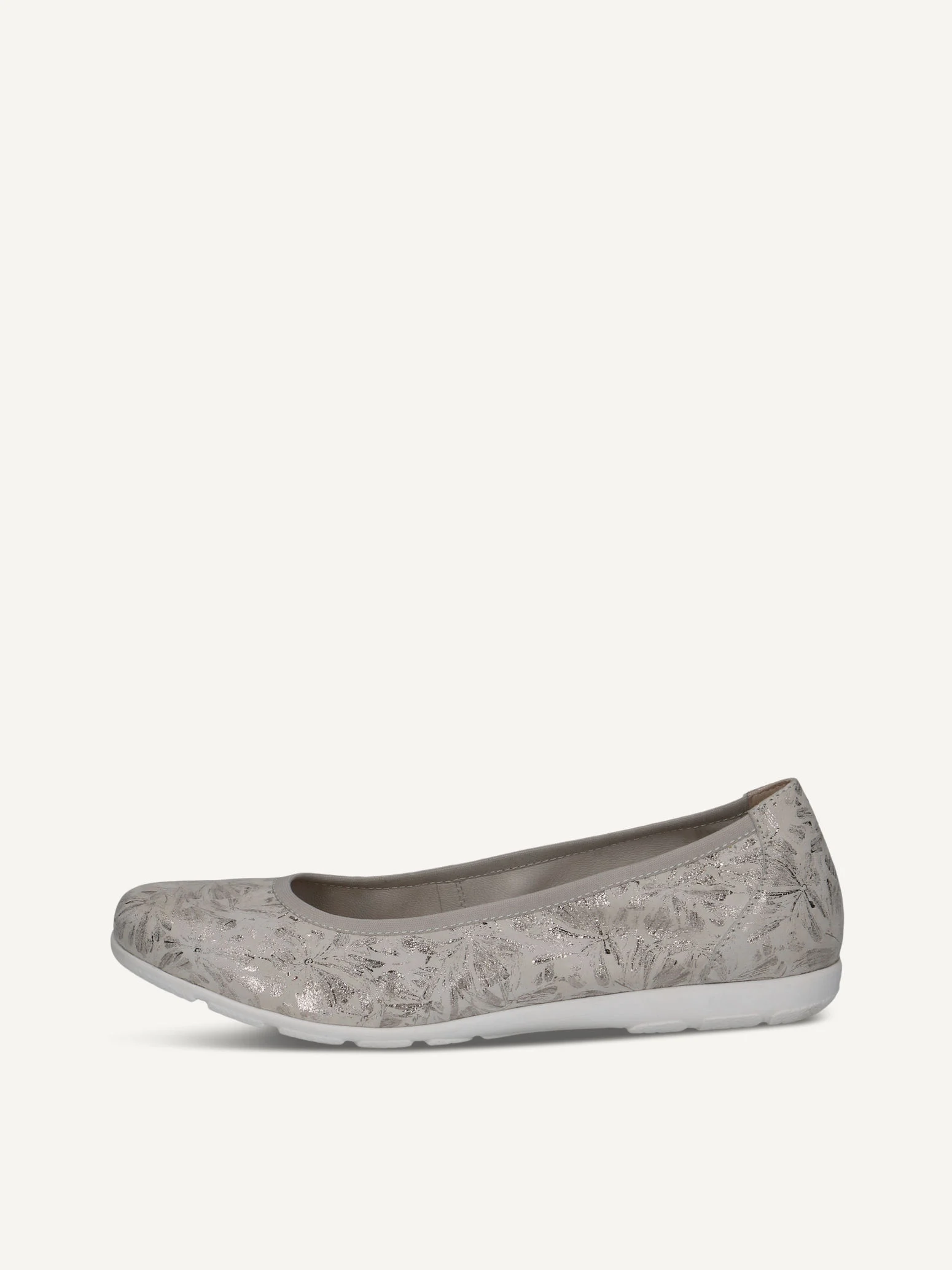CAPRICE Ballerine, blanc, en Cuir, P.38