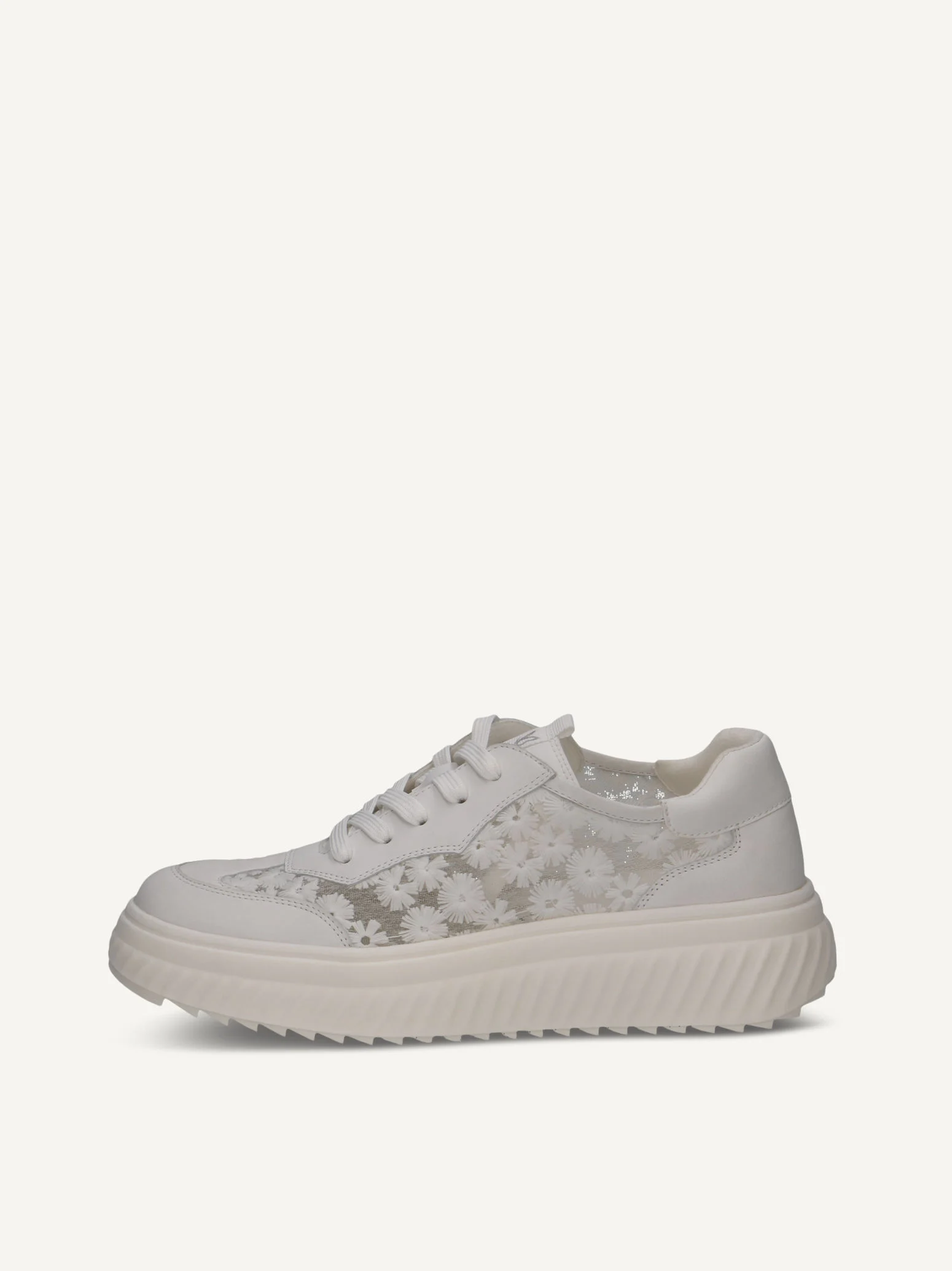 CAPRICE Basket, blanc, en Mélange de matériaux de cuir et synthétique et textile, P.37