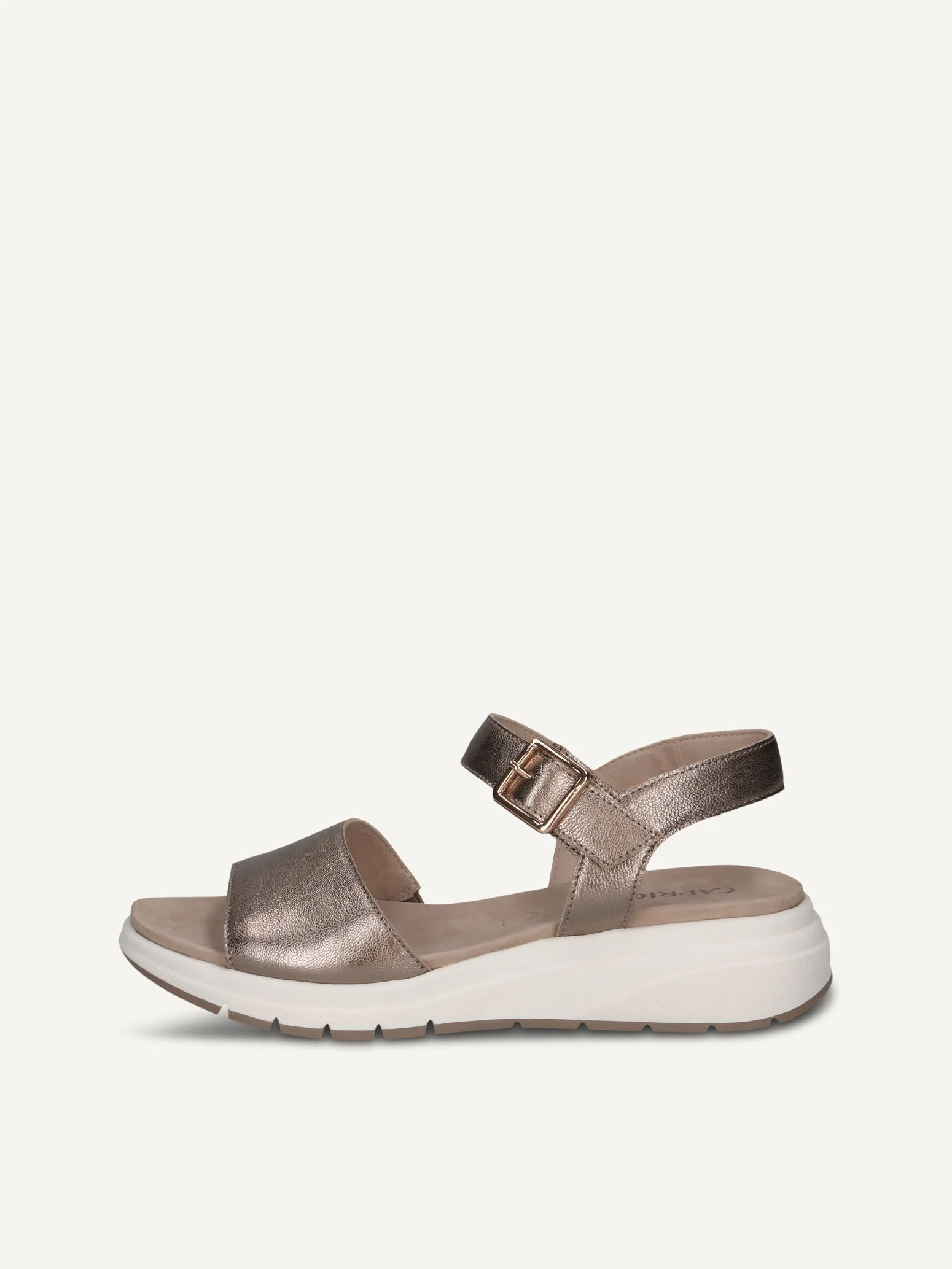 CAPRICE Sandale, marron, en Cuir sans talon, P.38