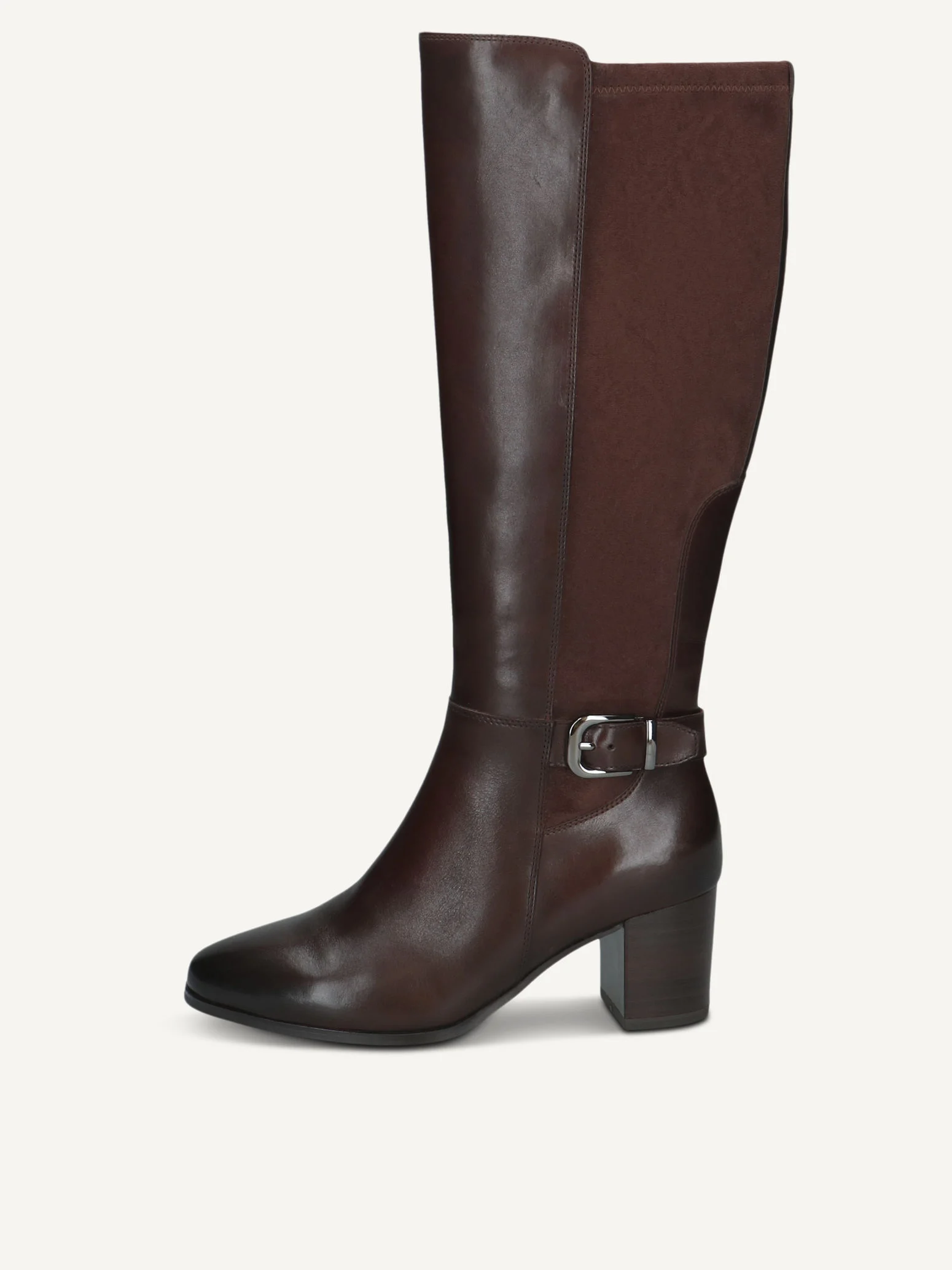 CAPRICE Bottes, marron, en Mélange de matériaux de cuir et textile avec Talon bloc, P.42