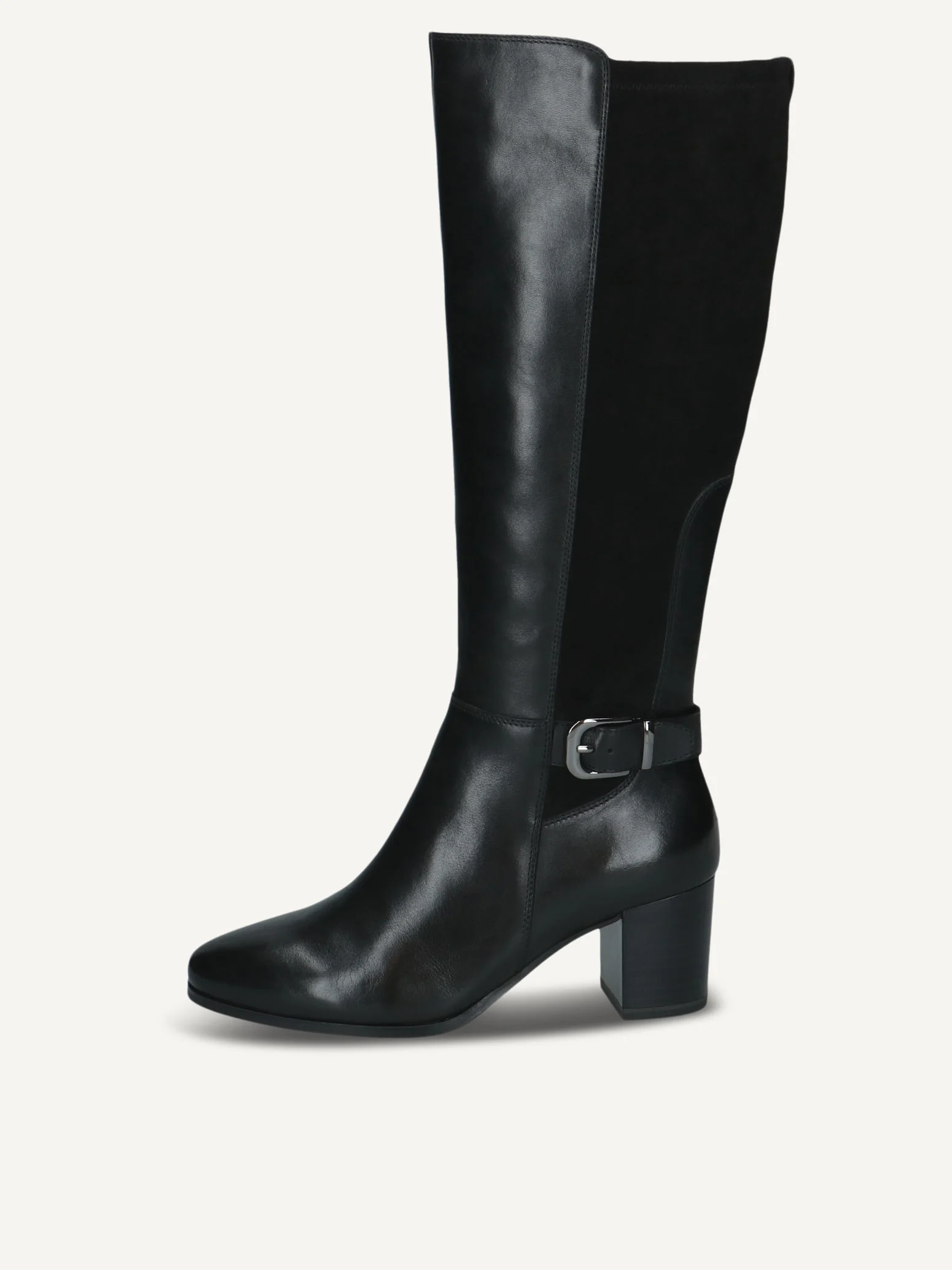 CAPRICE Bottes, noir, en Mélange de matériaux de cuir et textile avec Talon bloc, P.42
