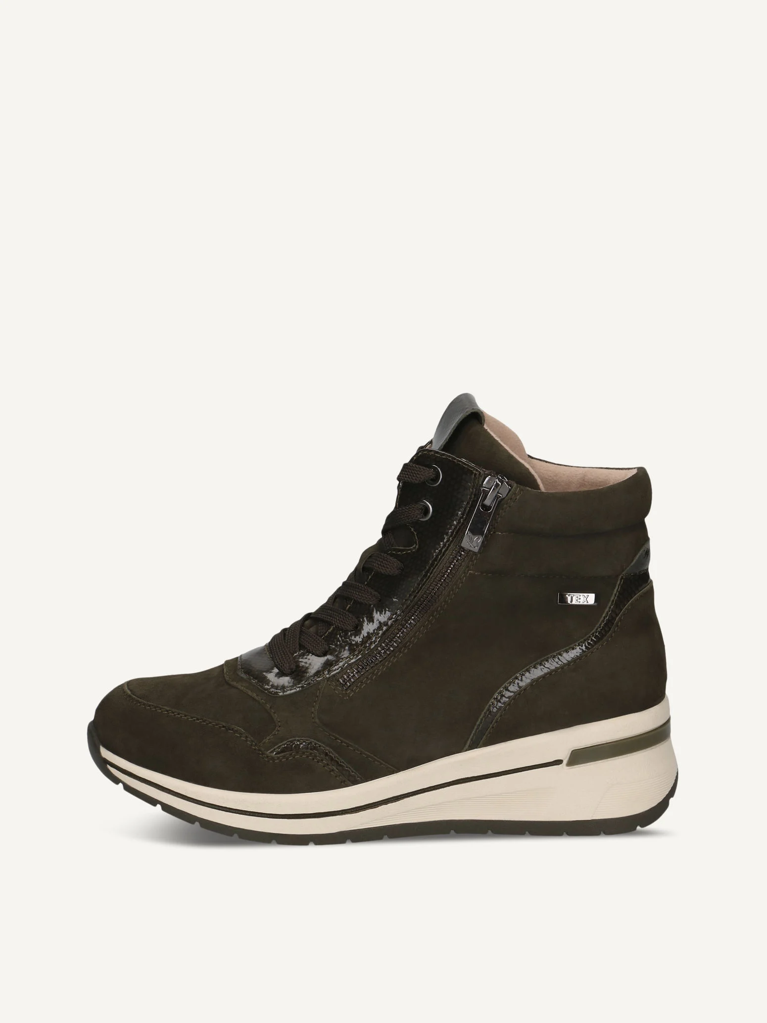 CAPRICE Bottine, kaki, en Cuir sans talon, P.37