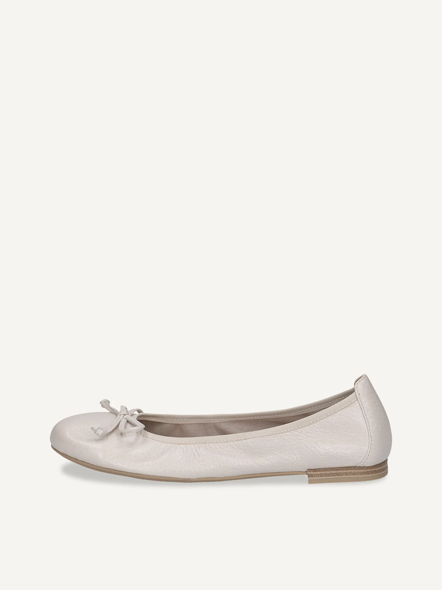 CAPRICE Ballerine, blanc, en Cuir avec Talon bloc, P.41