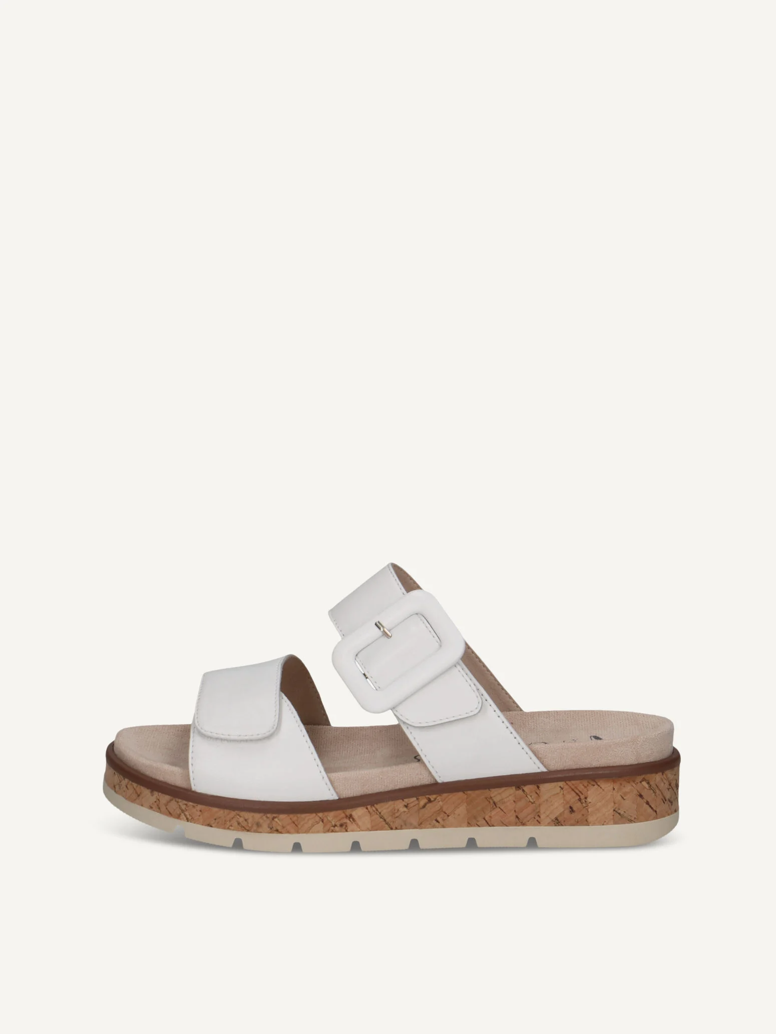 CAPRICE Mule, blanc, en Cuir sans talon, P.39