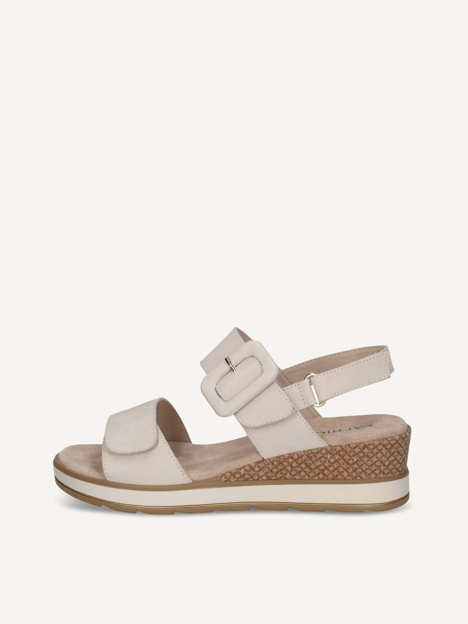 CAPRICE Sandale à talon, blanc, en Cuir sans talon, P.39