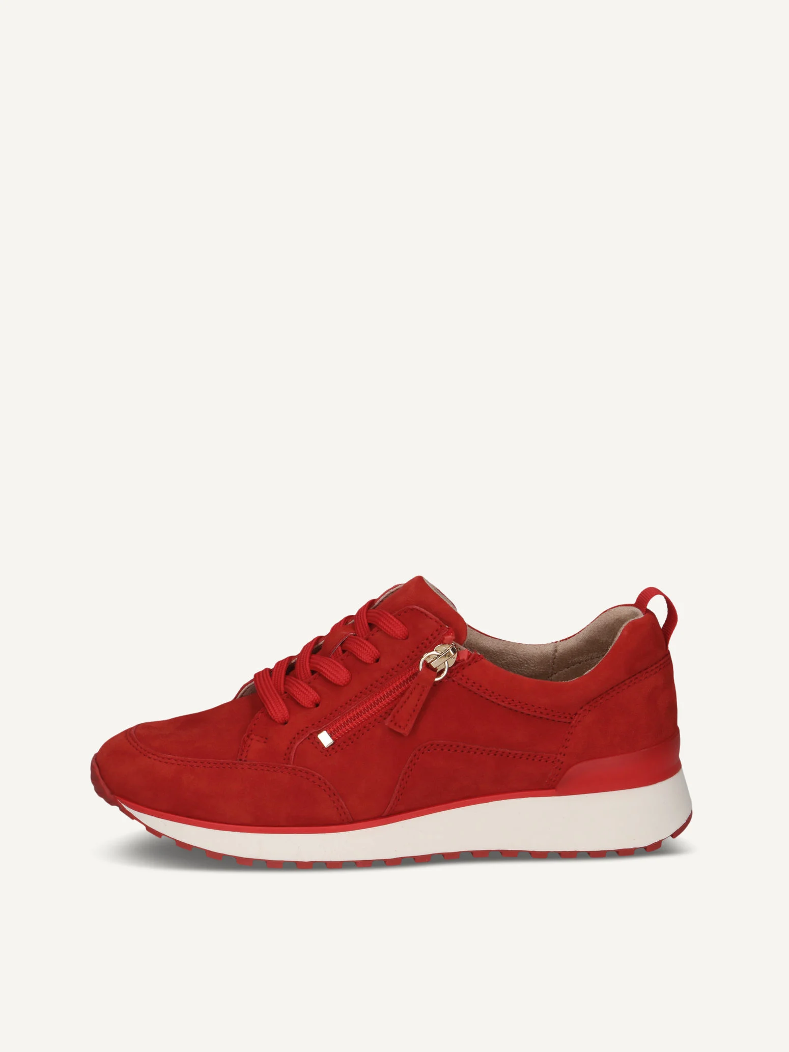 CAPRICE Basket, rouge, en Cuir, P.39