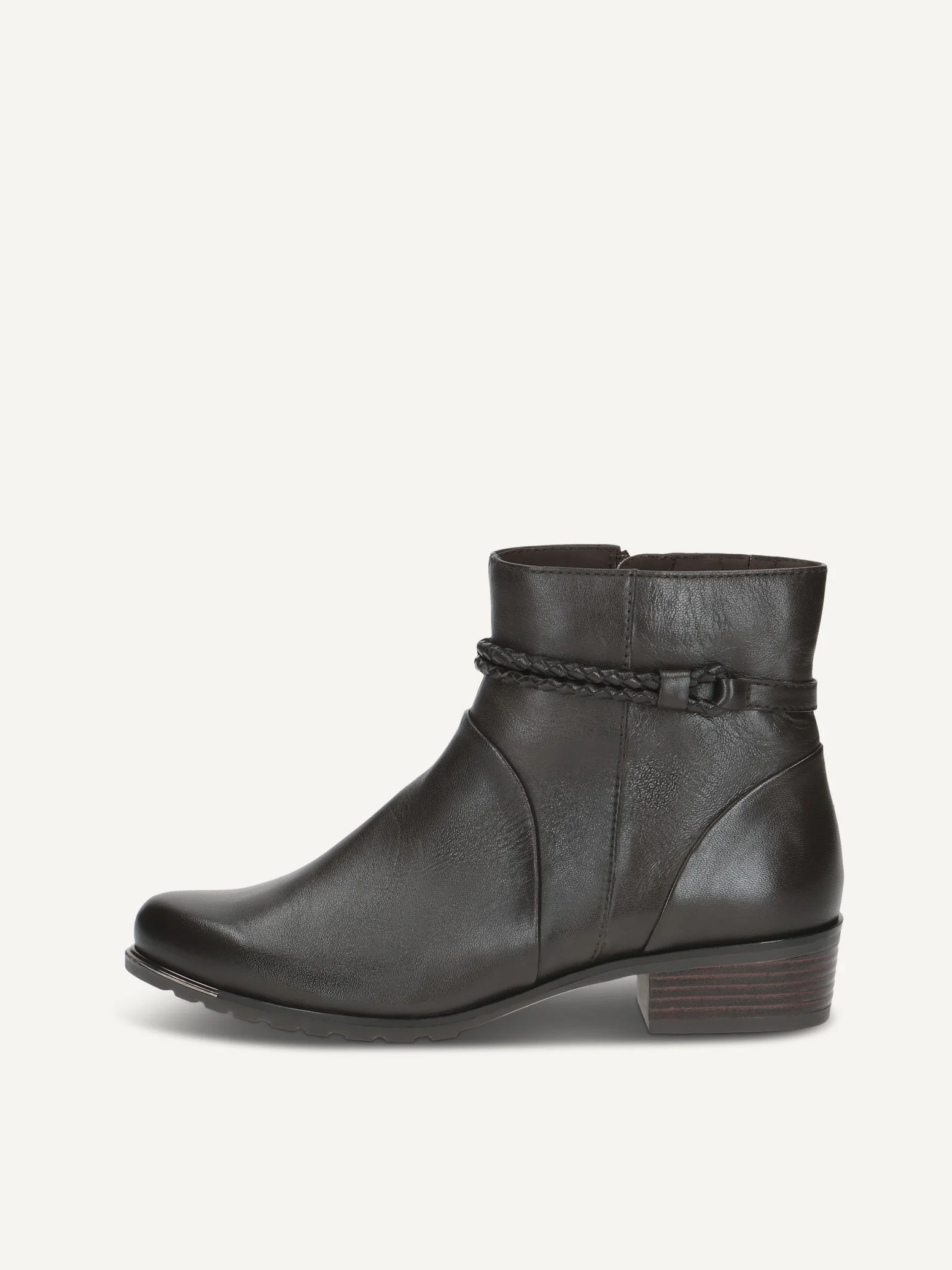 CAPRICE Bottine, marron, en Cuir avec Talon bloc, P.36