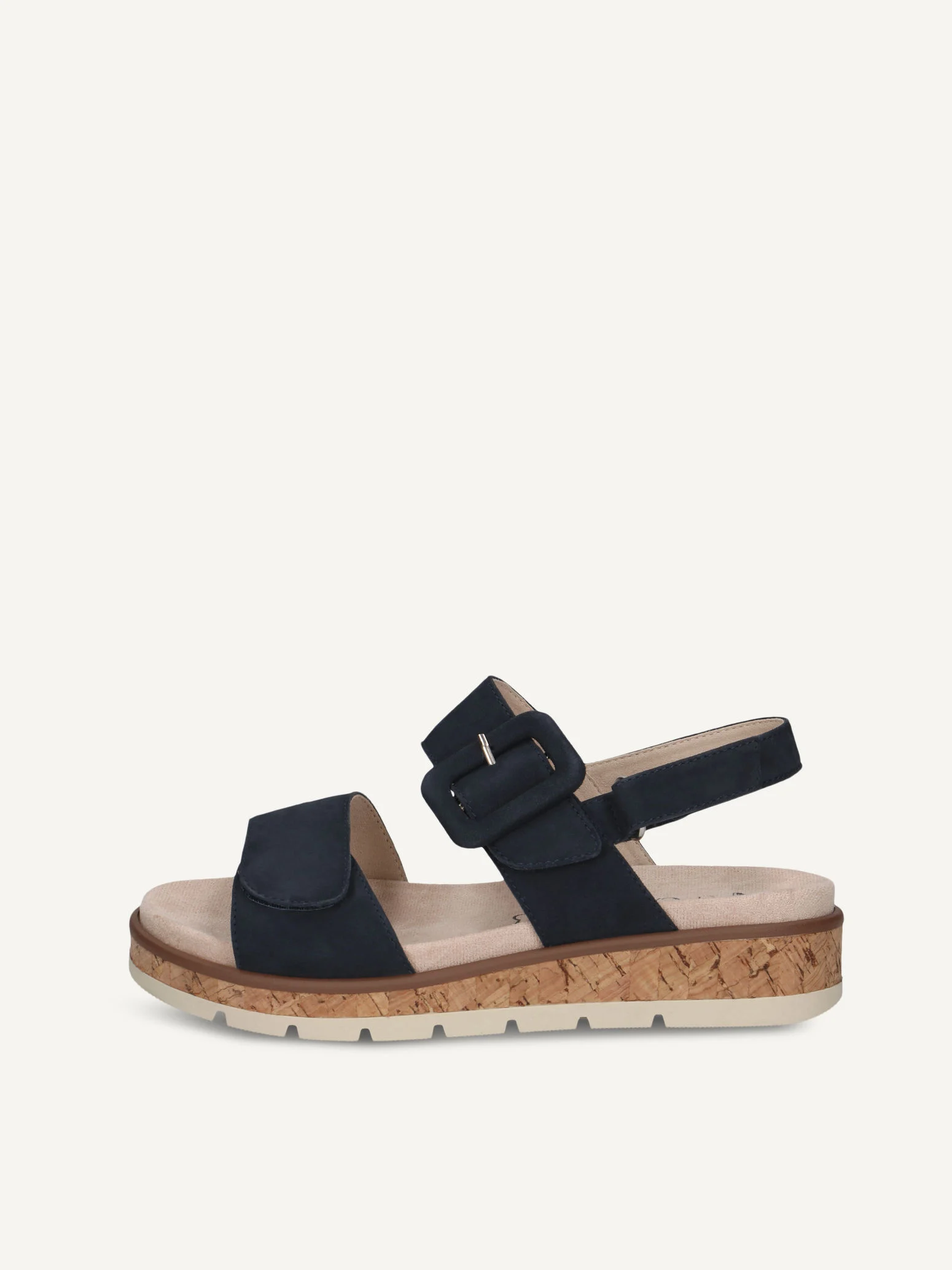 CAPRICE Sandale, bleu, en Cuir sans talon, P.39