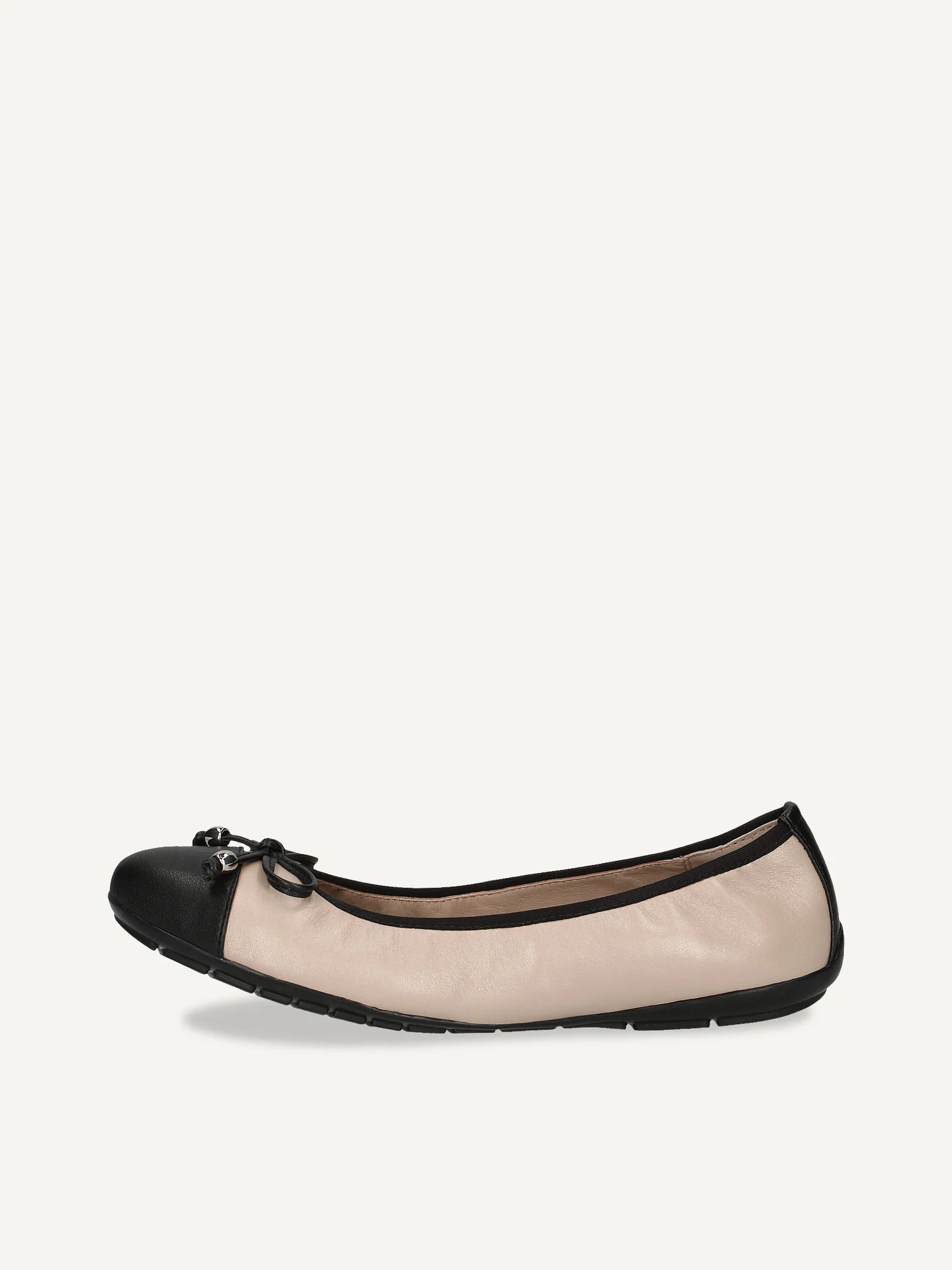 CAPRICE Ballerine, beige, en Mélange de matériaux de cuir et synthétique, P.38