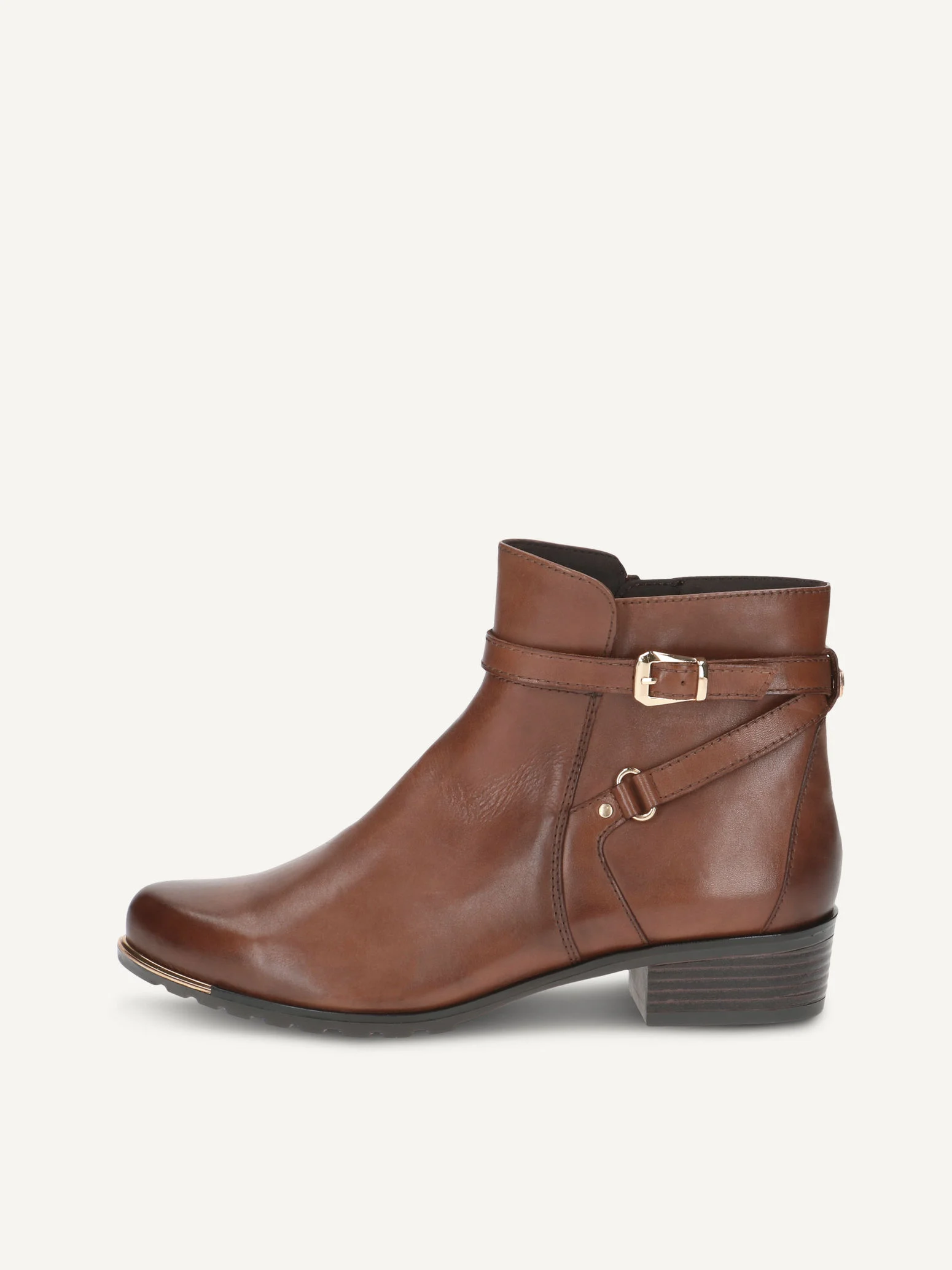 CAPRICE Bottine, marron, en Cuir avec Talon bloc, P.36