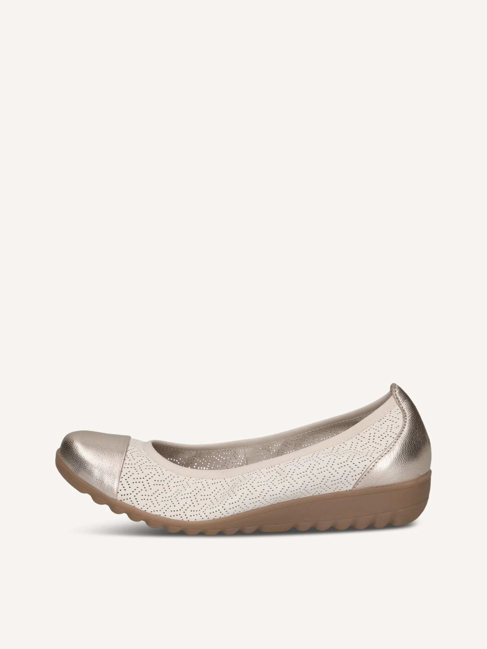 CAPRICE Ballerine, jaune, en Cuir, P.39