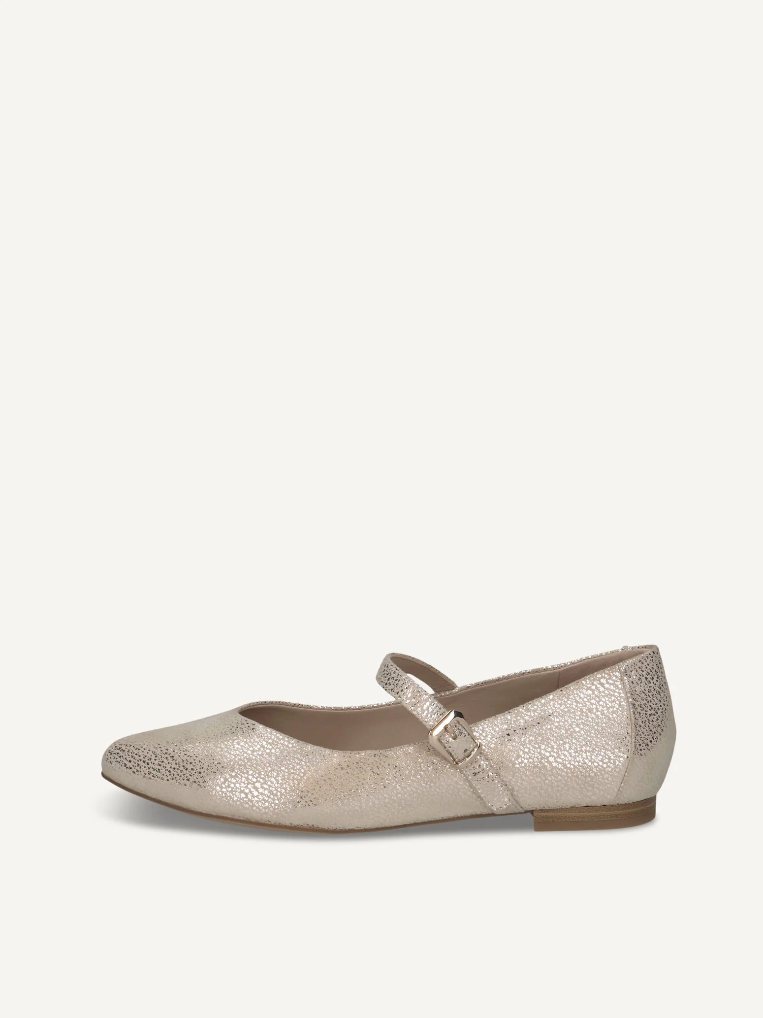 CAPRICE Ballerine, blanc, en Cuir avec Talon bloc, P.36