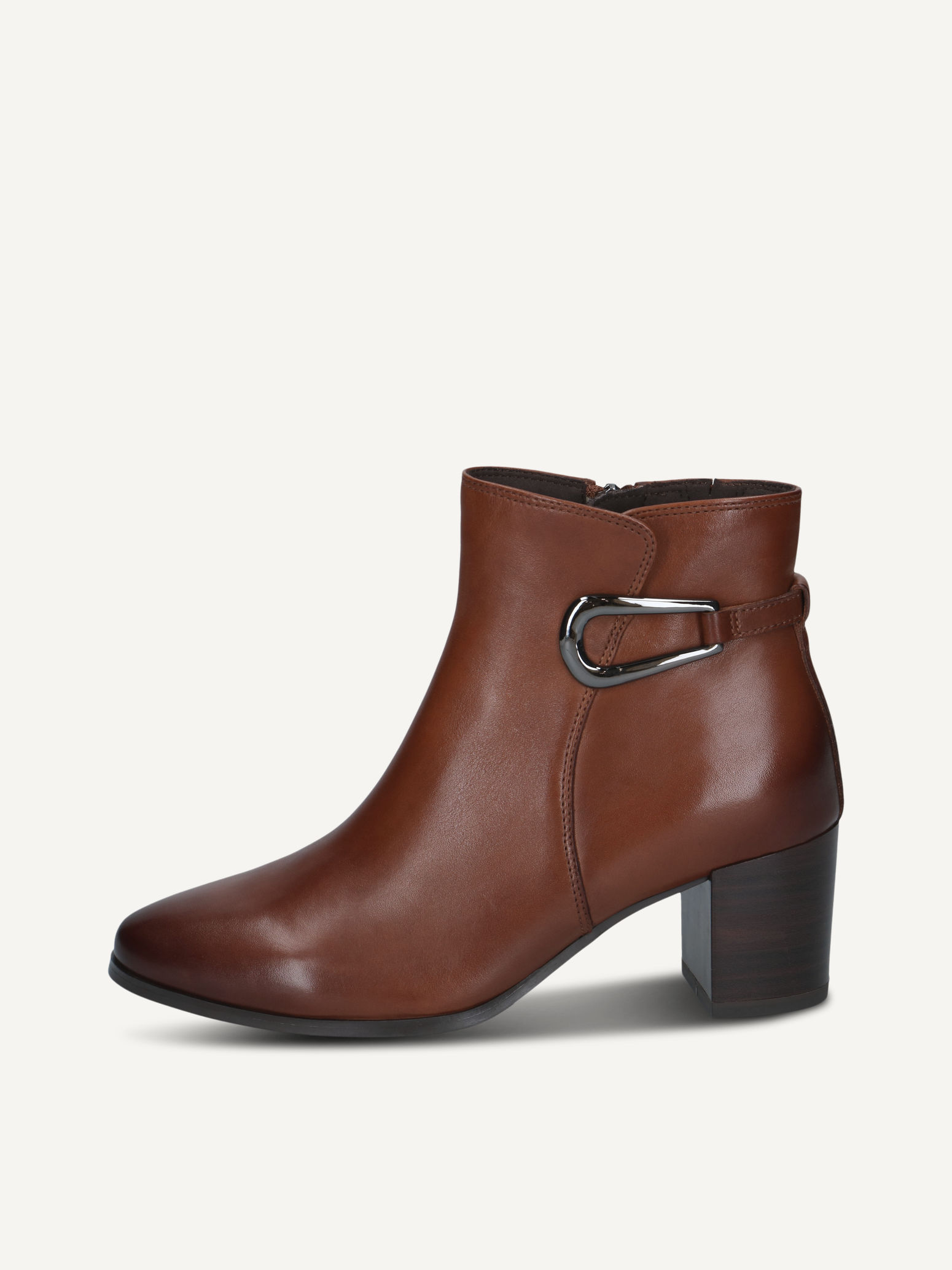 CAPRICE Bottine, marron, en Cuir avec Talon bloc, P.36