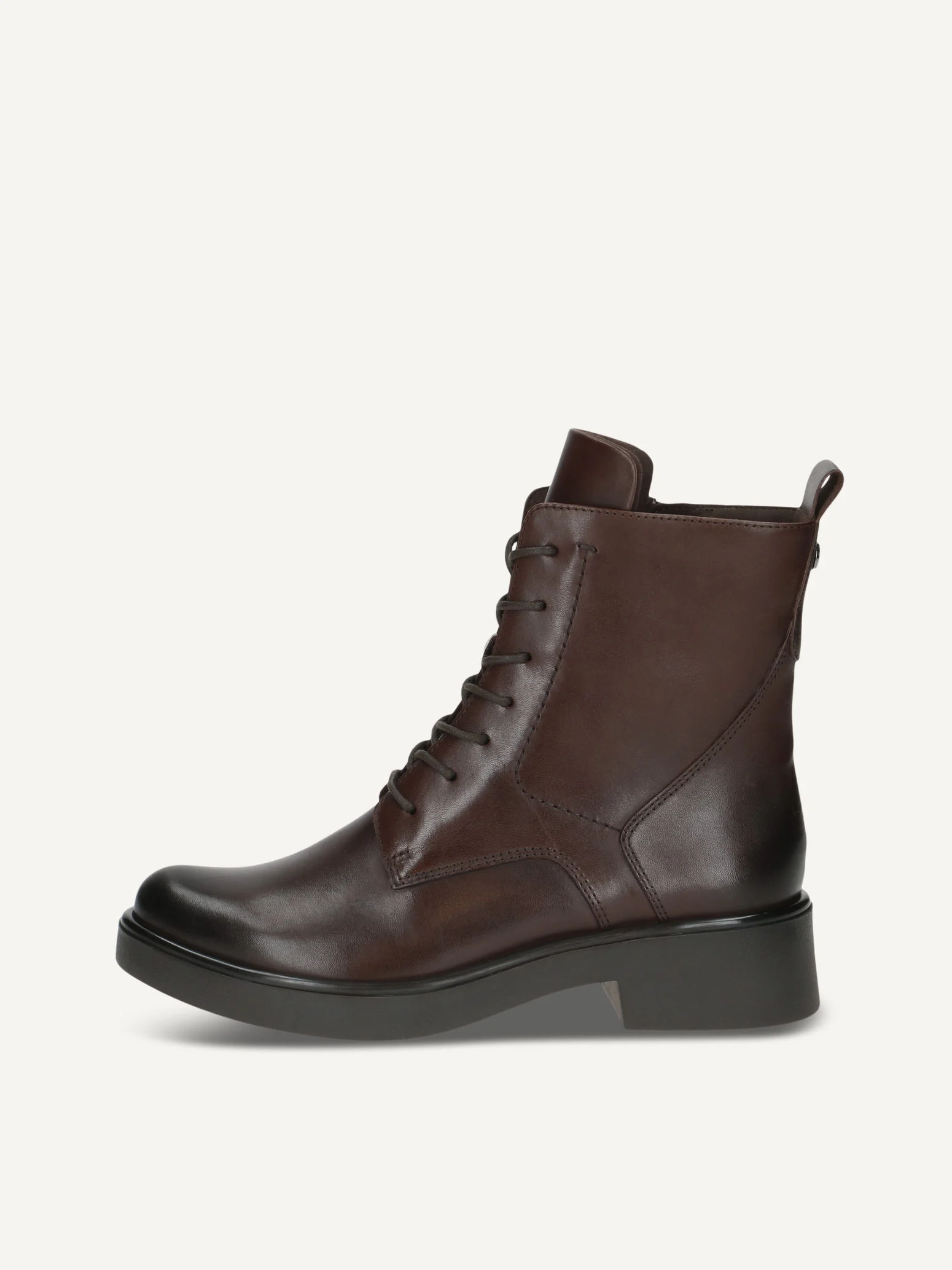 CAPRICE Bottine, marron, en Cuir avec Talon bloc, P.38.5