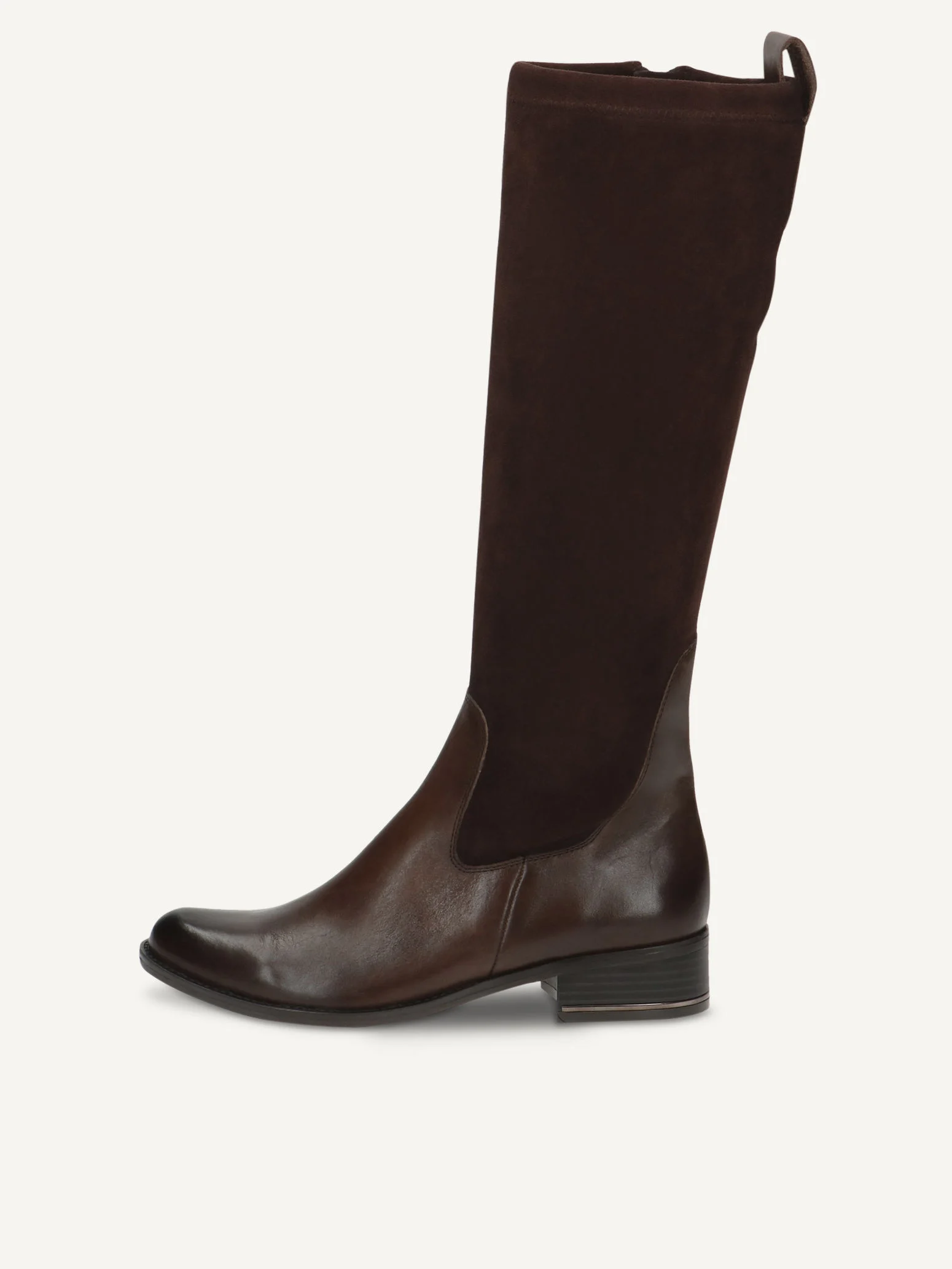 CAPRICE Bottes, marron, en Mélange de matériaux de cuir et textile avec Talon bloc, P.42
