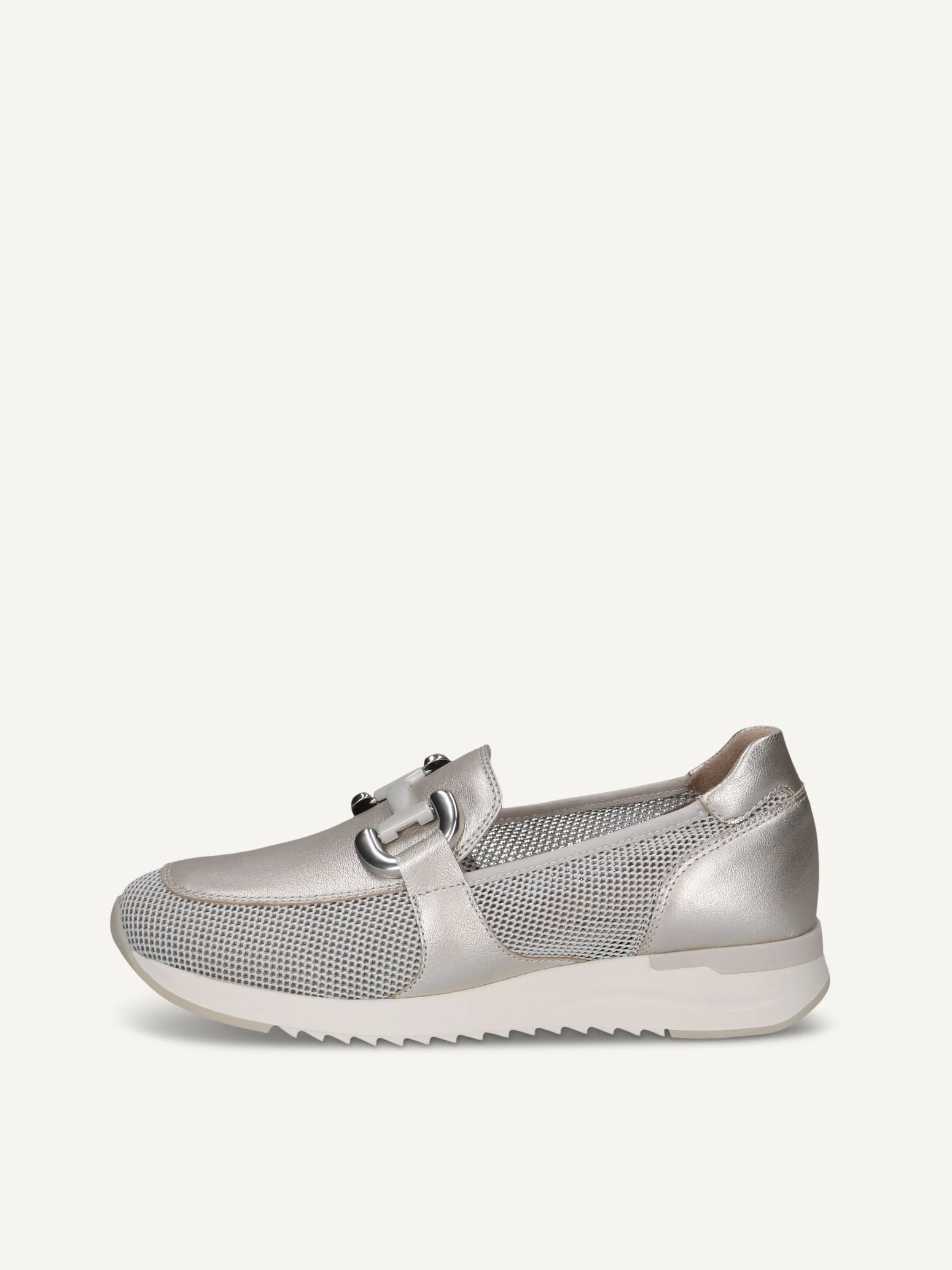 CAPRICE Slipper, métallique, en Mélange de matériaux de cuir et textile, P.36