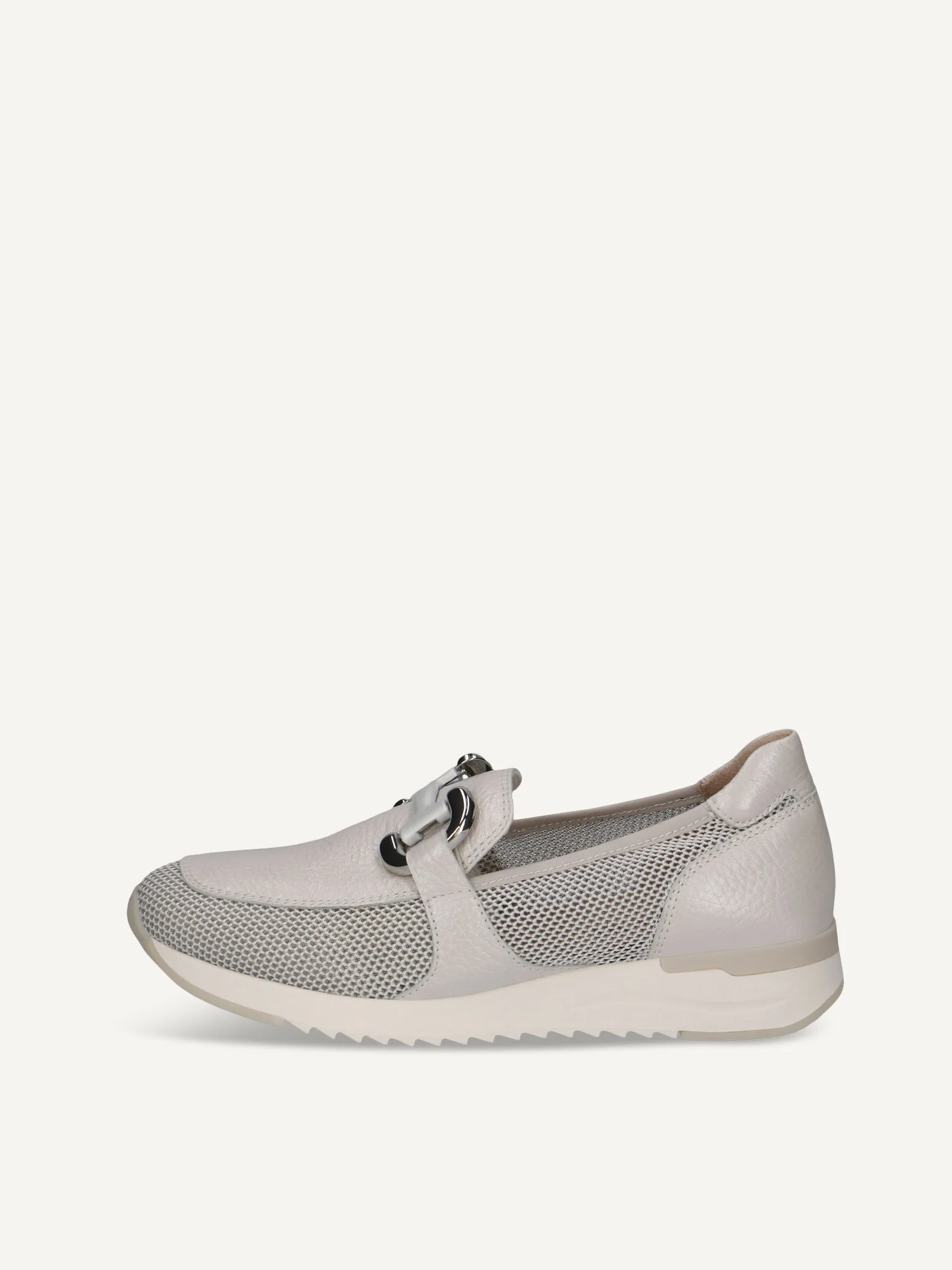 CAPRICE Slipper, blanc, en Mélange de matériaux de cuir et textile, P.36