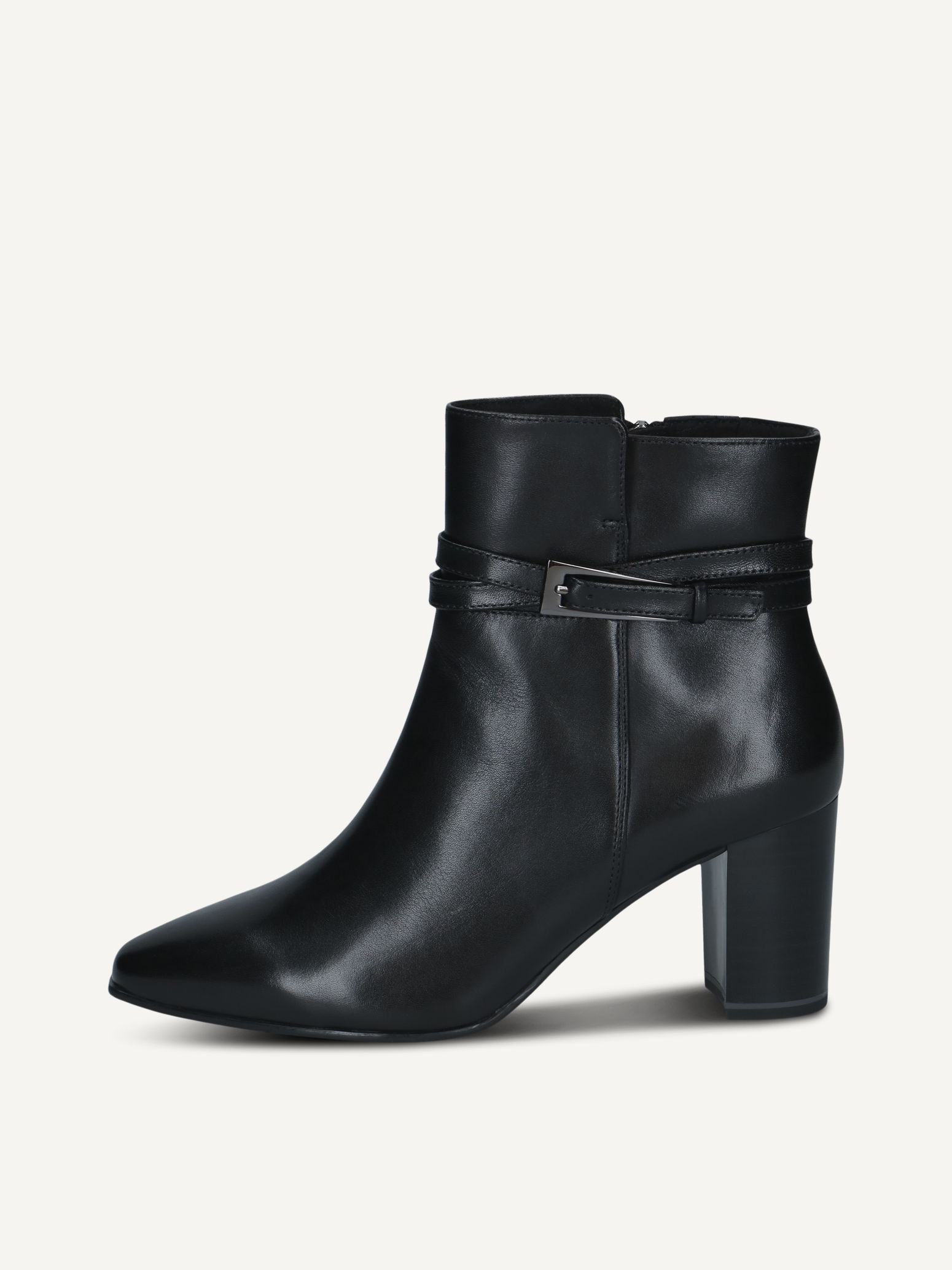 CAPRICE Bottine, noir, en Cuir avec Talon bloc, P.39